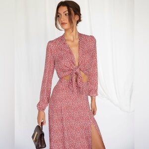 RESA Luna Blouse Crimson Poppy sz S